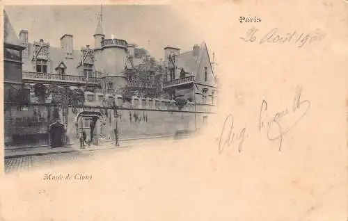 Frankreich 1900 Paris Musee de Cluny Museum Vintage Postkarte