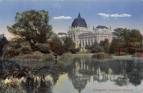 L205 Deutschland Hannover Provinzial Museum See Vintage Postkarte