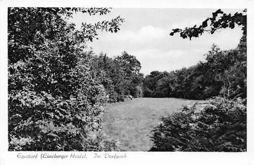L204 Deutschland Egestorf Lüneburger Heide Im Dorfpark Park Vintage Postkarte