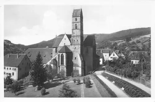 L201 Deutschland Alpirsbach Schwarzbarg Kurpark Kirche RPPC Vintage Postkarte