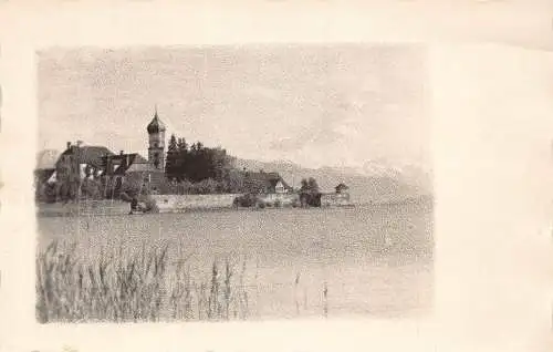 L185 Deutschland Strandkaffee Schloss Wasserburg Vintage Postkarte