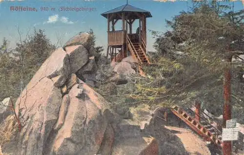 L187 Deutschland Koeffeine Sichtelgebirge Wachturm Vintage Postkarte