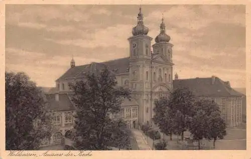 L342 Deutschland Waldsassen Aeusseres der Kirche Kirche Vintage Postkarte