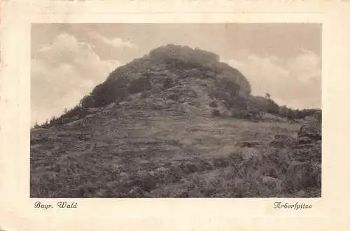 L343 Deutschland 1927 Bayr Wald Arberspitze Vintage Postkarte