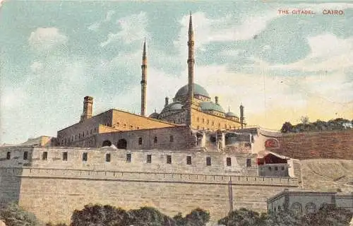 Ägypten 1909 Kairo Die Zitadelle Vintage Postkarte