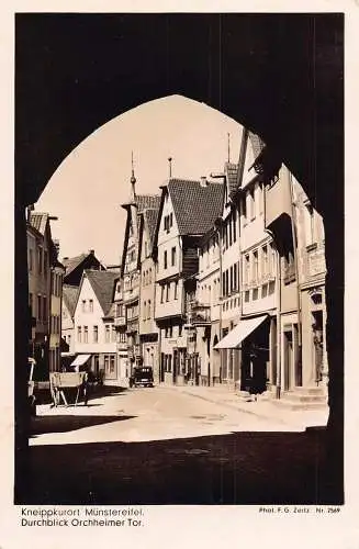 A127 Deutschland 1943 Kneippkurort Münstereifel Durchblick Orchheimer Tor Postkarte