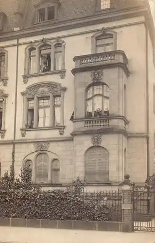 A127 Deutschland 1912 Vorderseite der Herrenhausfenster in Frankfurt Vintage Postkarte