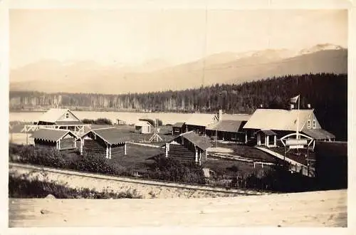 Kanada Alta Lake Houses Resort RPPC Vintage Postkarte