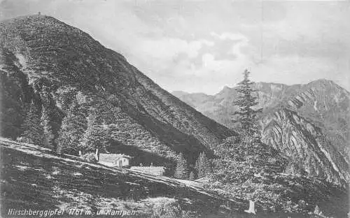 A121 Deutschland Hirschberggipfel Kampenhütte Waldberg Vintage Postkarte