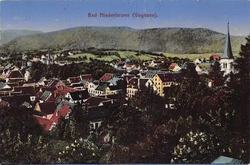 L020 Deutschland 1916 Bad Niederbronn Vogesen Feldpost 1. Weltkrieg Vintage Postkarte