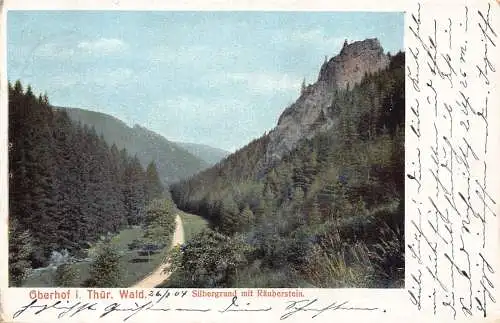 L017 Deutschland Oberhof Thür Waldklippe Vintage Postkarte