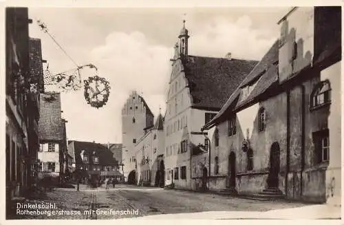 L020 Deutschland Gasthof Dinkelsouehl Rottenburgerstraße RPPC Vintage Postkarte