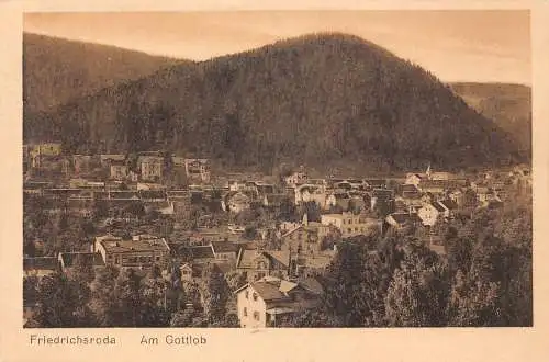 A118 Deutschland Friedrichsroda Am Gottlob Gesamtansicht Vintage Postkarte