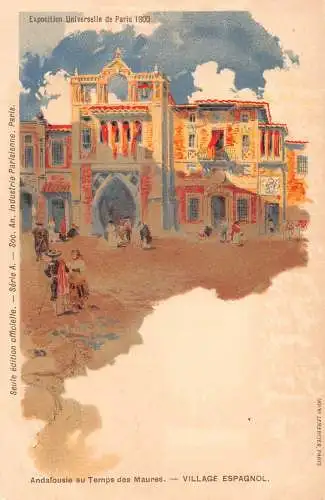 Frankreich Paris 1900 Weltausstellung Werbung Litho Vintage Postkarte