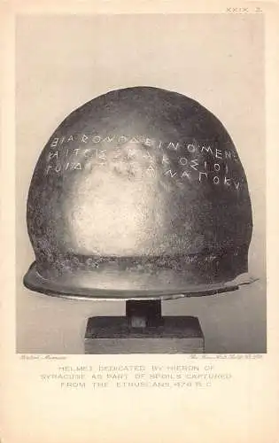 British Museum Helmet gewidmet von Hieron von Syrakus 474 v. Chr. Postkarte