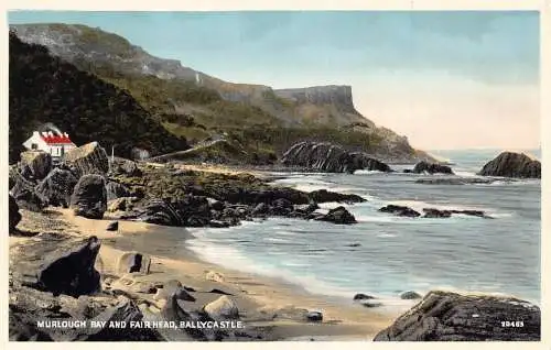 Irland Ballycastle Murlough Bay und Fair Head Vintage Postkarte