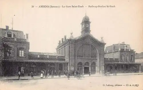 Frankreich Amiens Bahnhof St Roch Vintage Postkarte
