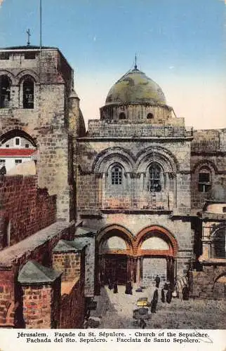 Israel Jerusalem Grabeskirche Vintage Postkarte