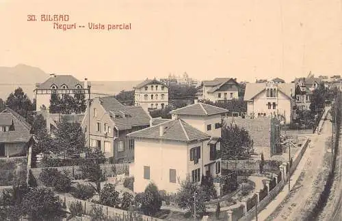 Spanien Bilbao Neguri Vista Parcial Vintage Postkarte