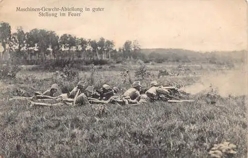 L465 Deutschland 191..Bundeswehr Maschinengewehr in Feuerstellung Feldpostkarte
