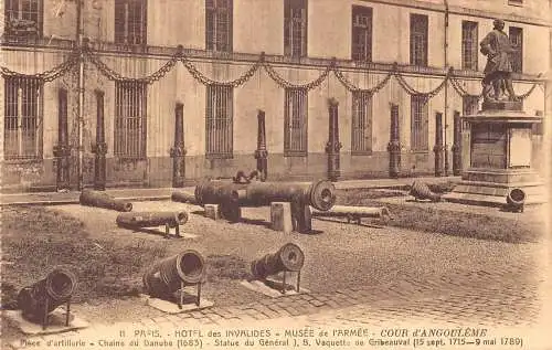 A677 Frankreich Paris Hotel des Invalides Musee de l'Armee Cour d'Angouleme Postkarte