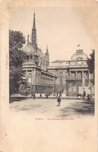 A678 Frankreich Paris Palais de Justice Vintage Postkarte