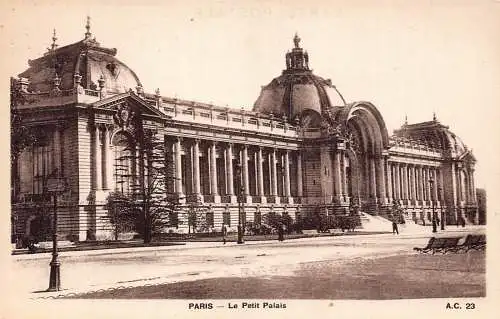 A681 Frankreich Paris Le Petit Palais Vintage Postkarte