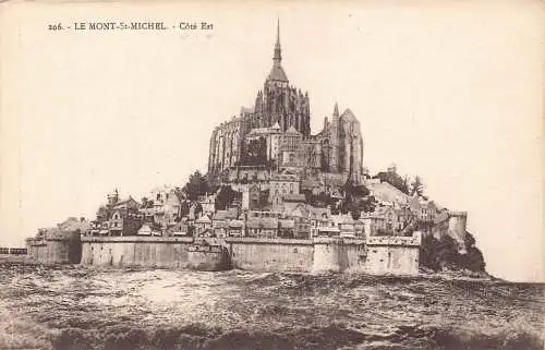 A683 Frankreich Le Mont St Michel Cote Est Vintage Postkarte