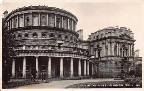 A685 Irland 1949 The National Galleries and Museum Dublin RPPC Vintage Postkarte