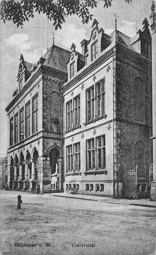 A690 Deutschland Münster i W Universität Vintage Postkarte
