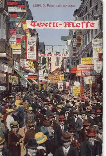 A690 Deutschland Leipzig Peterstraße Textil Messe Export Woche Messe Postkarte