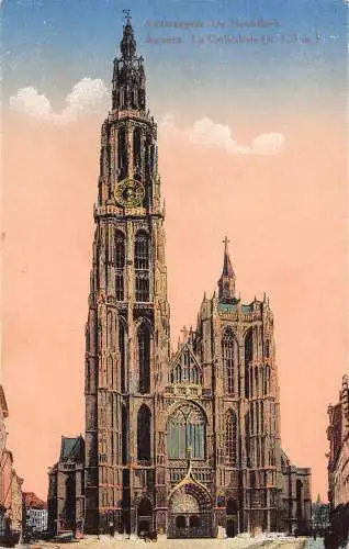 A640 Belgien Anvers Kathedrale Antwerpen Vintage Postkarte