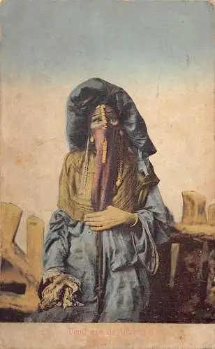 A620 Ägypten 1915 Vendense de Gibiers Kostüm arabischer älterer Frau Volkspostkarte