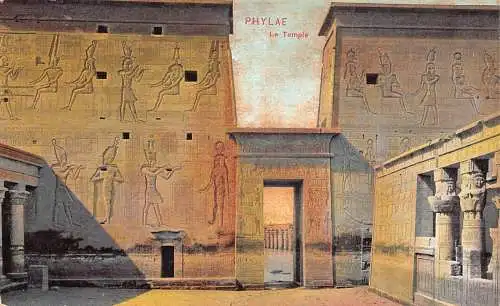 A621 Ägypten Phylae Edfu Tempel Vintage Postkarte