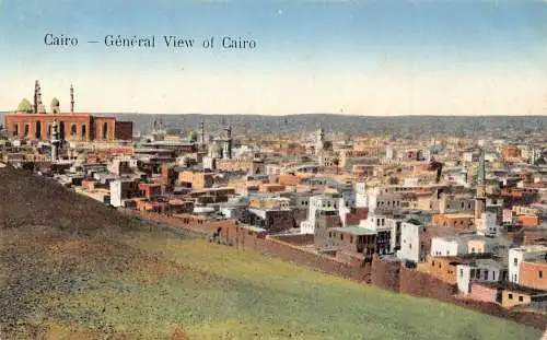 A622 Ägypten Kairo Gesamtansicht Vintage Postkarte
