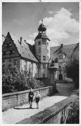 A626 Deutschland 1941 Schloss Hersbruck Kinder Vintage Postkarte