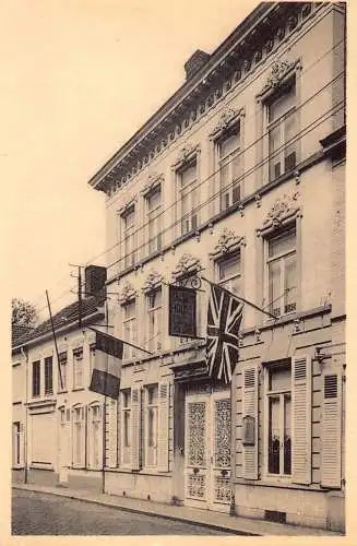 A646 Belgien Poperinghe Talbot Haus Flaggen Vintage Postkarte