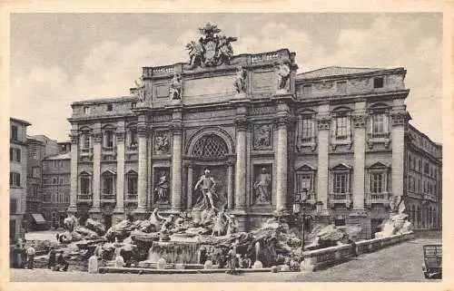 A653 Italien Rom Roma Fontana di Trevi Brunnen Vintage Postkarte