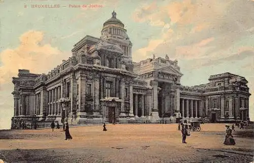 A647 Belgien Brüssel 1911 Palais de Justice Palace Postkarte