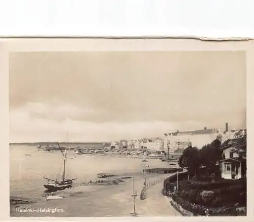 A666 Finnland Helsinki Helsingfors Hafen Boote RPPC Postkarte