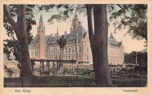 A660 Niederlande 1922 Den Haag Vredespaleis Palace Vintage Postkarte