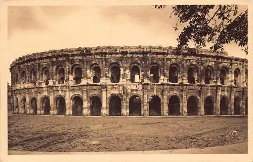 A658 Frankreich Nîmes Gard Les Arenes Vintage Postkarte
