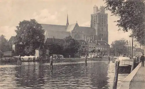 A660 Niederlande Dordrecht Nieuwe Haven Hafen Vintage Postkarte