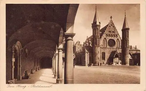 A660 Niederlande Den Haag Riddersaal Vintage Postkarte