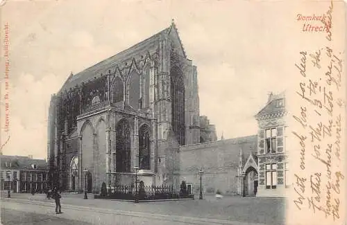 A660 Niederlande Domkerk Utrecht Kirche Vintage Postkarte