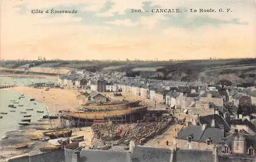 Frankreich Cancale La Houle Boote Hafen Vintage Postkarte