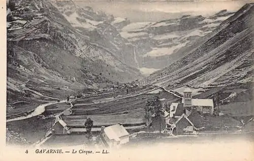 Frankreich Gavarnie Le Cirque Valley Vintage Postkarte