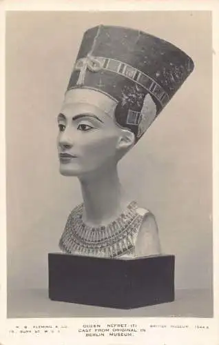 A698 British Museum Queen Nofretete Abguss aus Original in Berlin Museum Postkarte