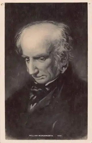 A704 Englischer romantischer Dichter und Schriftsteller Porträt William Wordsworth Postkarte