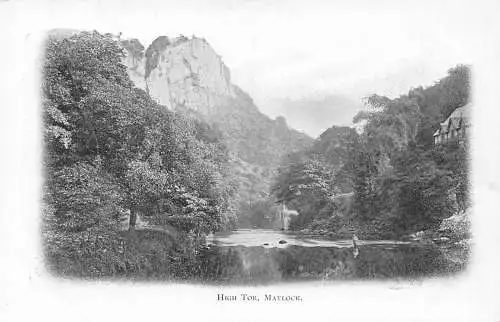 A708 England High Tor Mattlock Hampshire County Council Vintage Postkarte